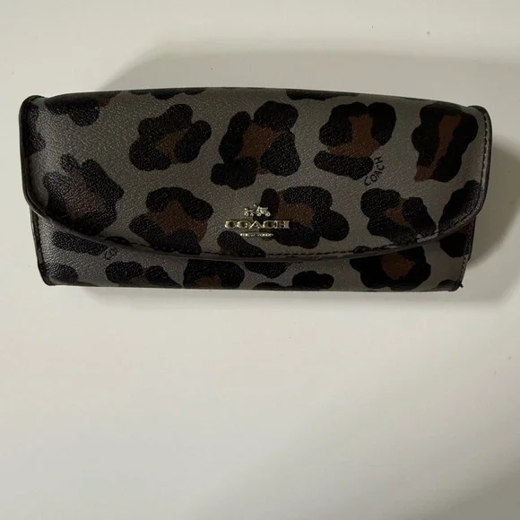 Coach Leopard Print Margot Bag Set - wallet/bag/makeup bag in Black/Brown - Picture 6 of 8